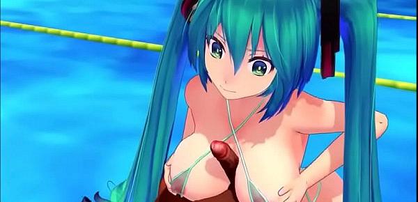  MMD Hatsune Miku Microbikini Party in The Pool & Sex (Full Vertion) by [Acid39]